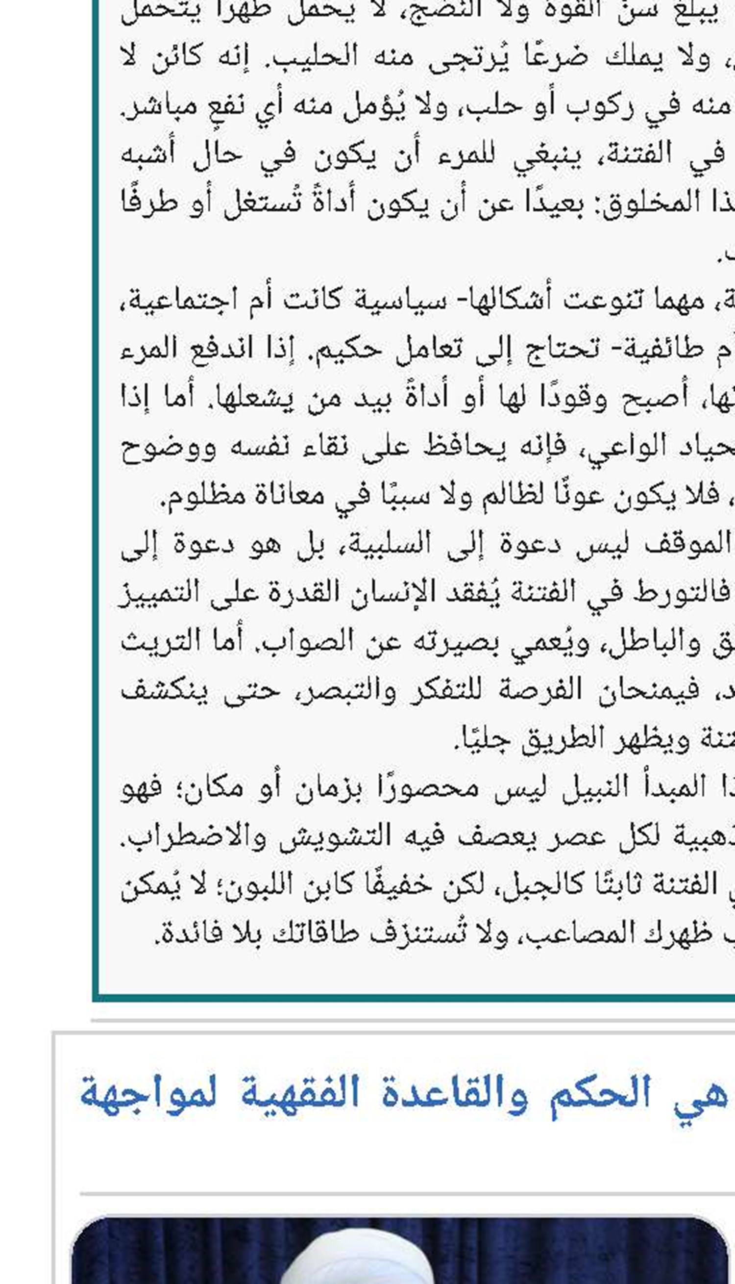 آية الله رمضاني: المقاومة هي الحكم والقاعدة الفقهية لمواجهة الاحتلال
