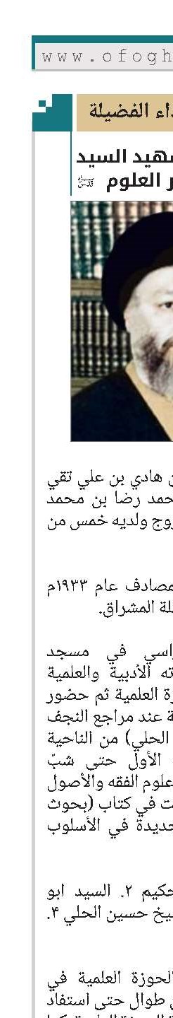 الشهيد السيد عز الدين بحر العلوم(قد)
