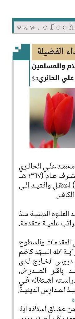 الشهيد حجة الإسلام والمسلمين السيد محمد علي الحائري(قد) 